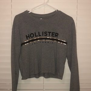hollister cropped tee
